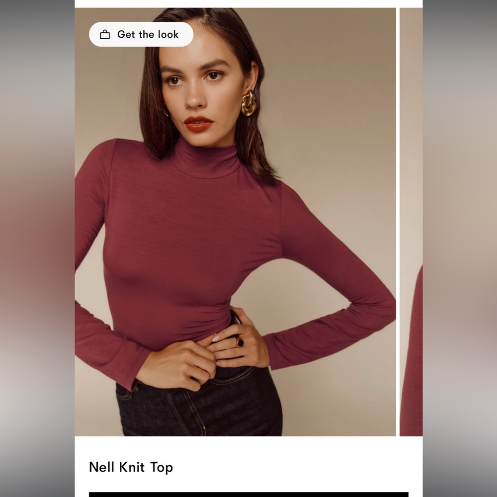 Reformation Nell mockneck top